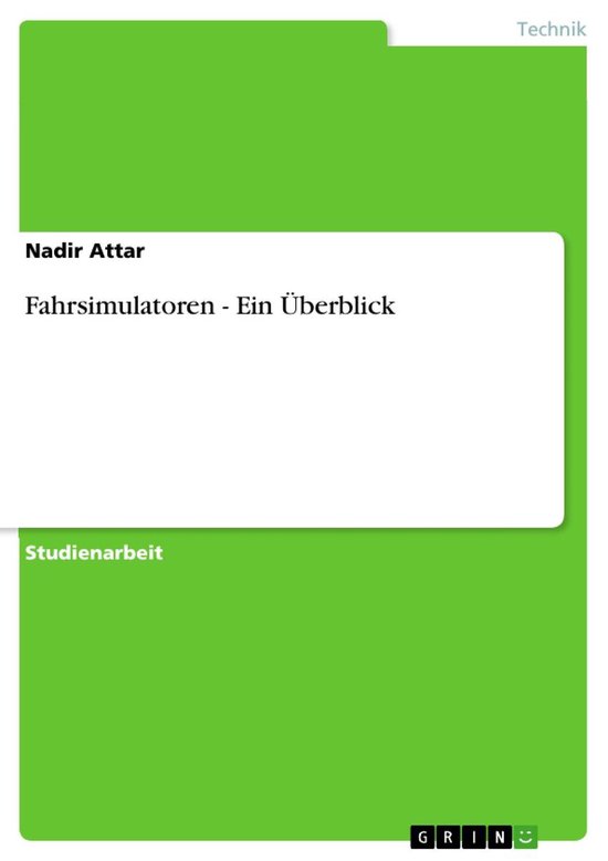 Fahrsimulatoren - Ein Überblick - cover