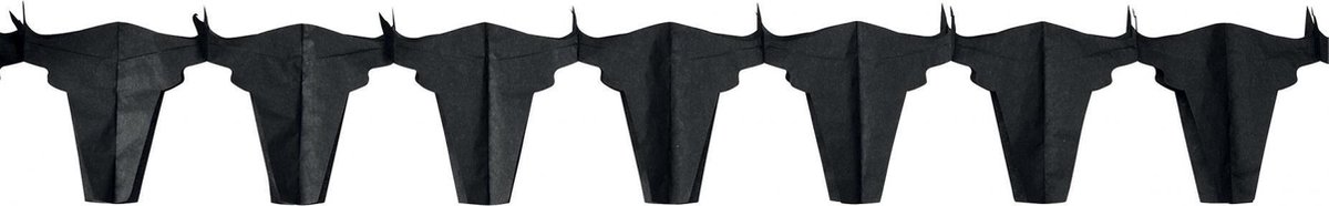 CHRISTIANFABRICATIONS - Zwarte stieren vlaggenlijn