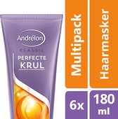 Andrélon Perfecte Krul - 180 ml - 1-Minuut Haarmasker - 6 stuks - Voordeelverpakking