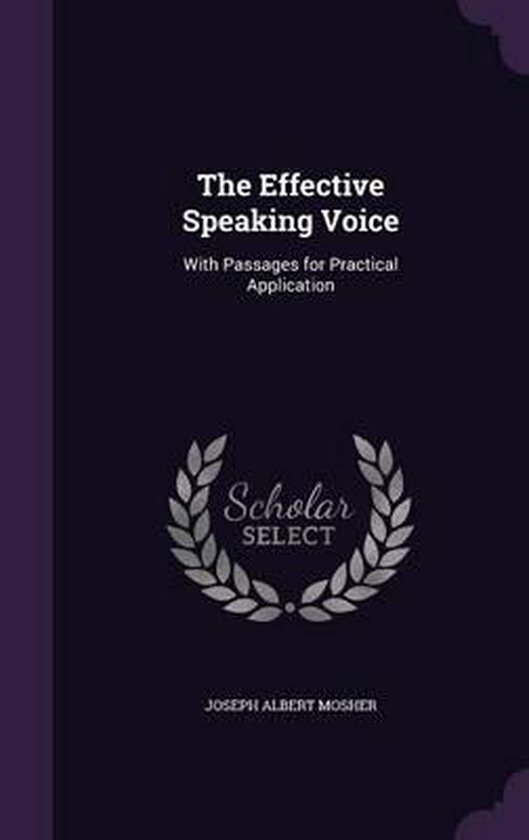 The Effective Speaking Voice - cover