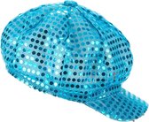 PARTYPRO - Turquoise discopet voor volwassenen