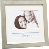 Deknudt Frames multifotolijst - zilver - foto 10x15 cm met tekstvak