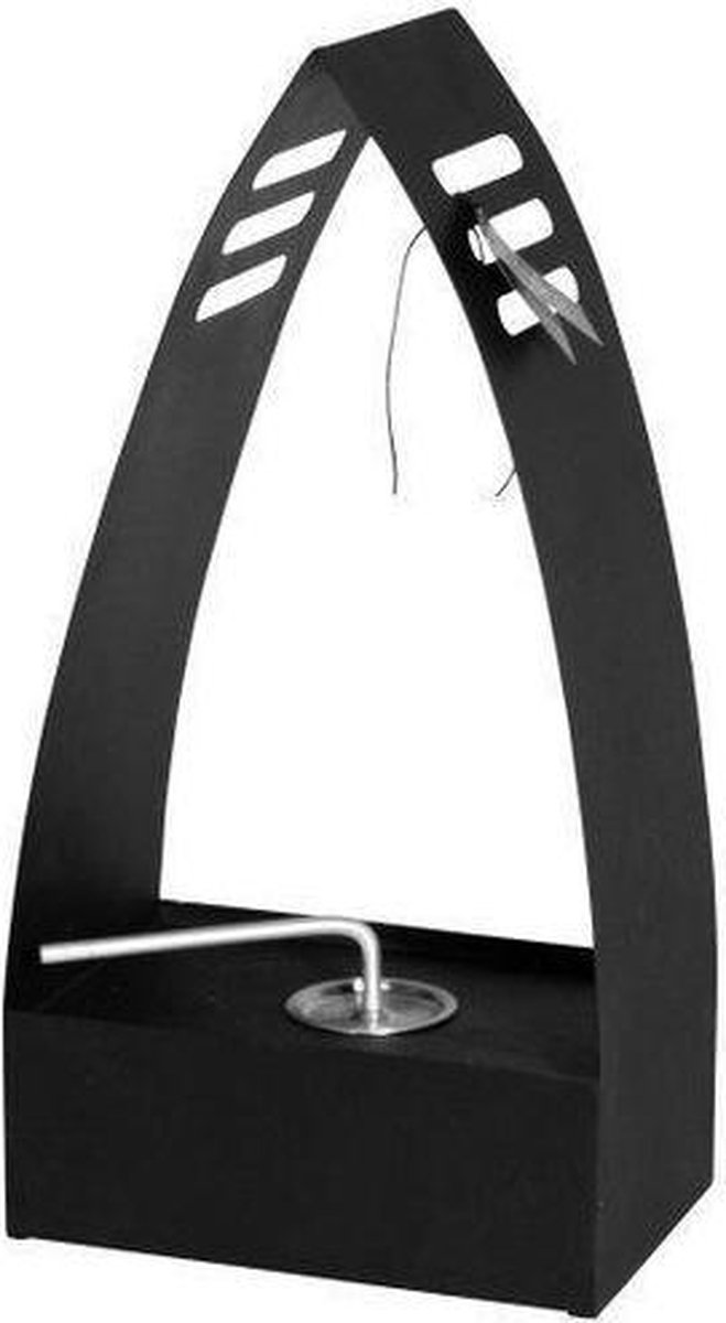 Fleem Lantaarn Fire triangle metaal 50x26cm zwart