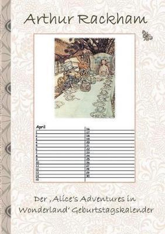 Foto: Der alice s adventures in wonderland geburtstagskalender