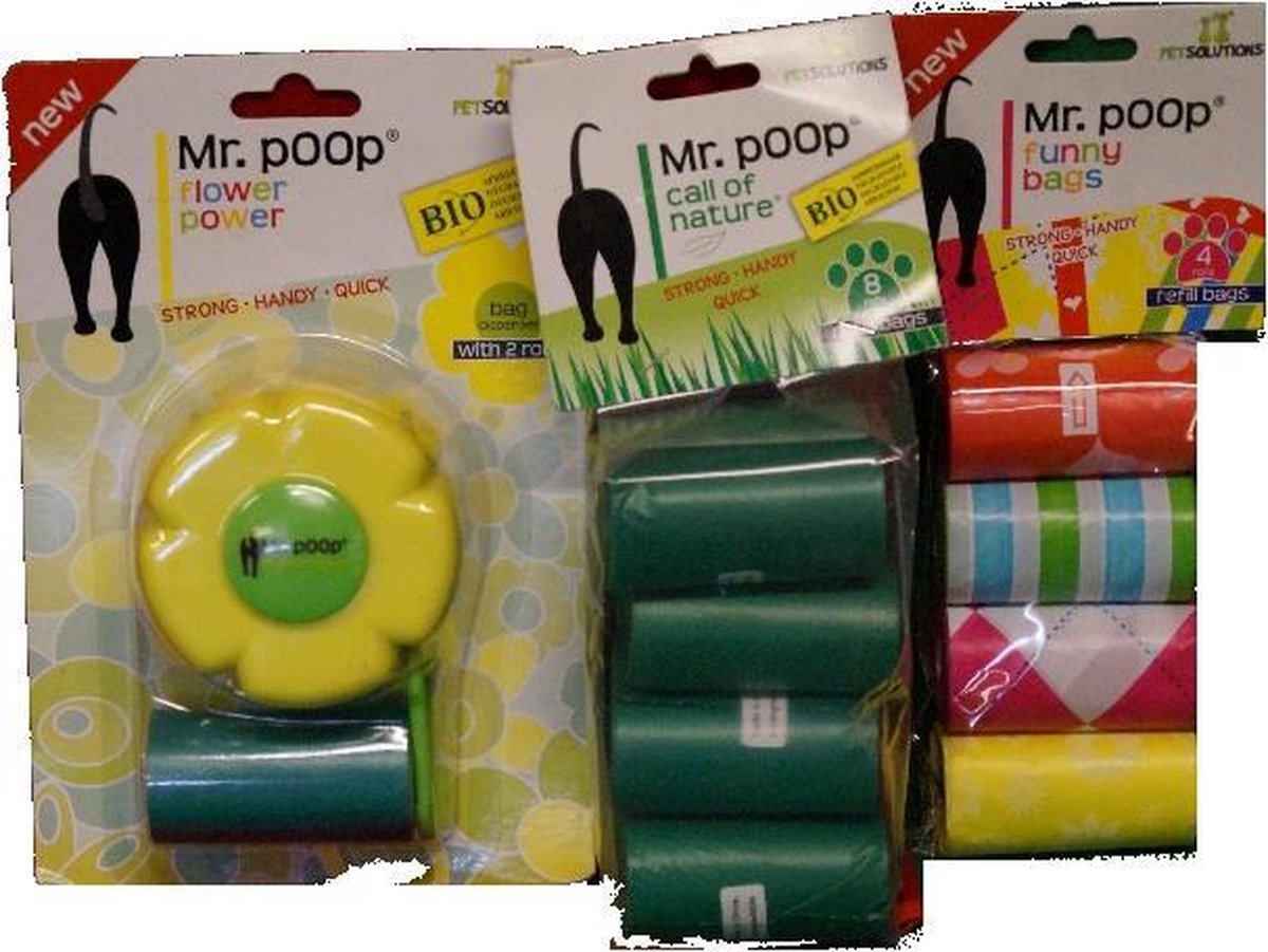 Mr. poop Flower power opruim pakket 2