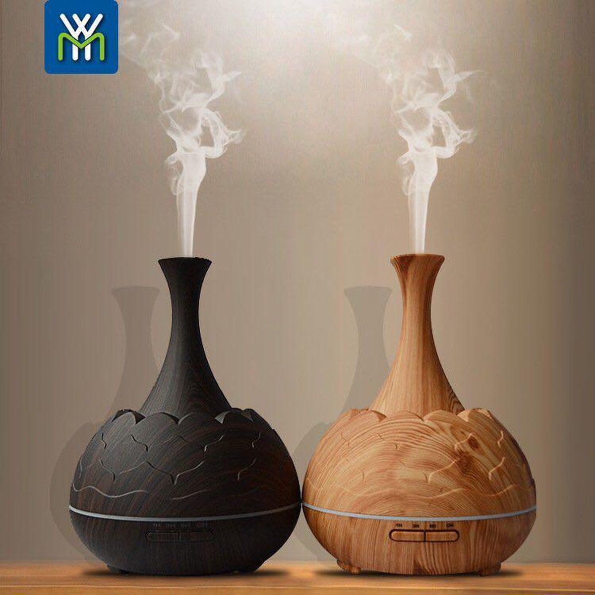 alpina Luchtbevochtiger 4.3L – Humidifier met Aroma Diffuser – Bevochtiger Slaapkamer met Timer – Instelbaar met 3 Nevelstanden – Met Afstandsbediening – Luchtbevochtigers voor 15–30m² – Zwart