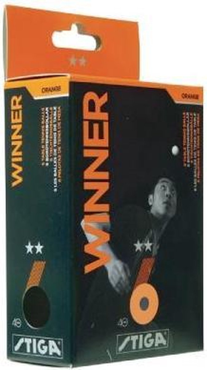 Tafeltennisballen Stiga Winner 2 star wit  - Stiga