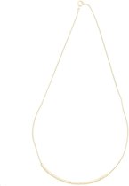 Behave® Dames ketting zilver minimalistisch 40 cm