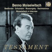 Beethoven, Schumann, Mussogsky, Rachmaninov, Moiseiwitsch in Interview