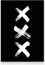 XXX – zwart - woonkamer - slaapkamer – muurdecoratie – Interieur poster 50x70 cm