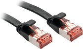 LINDY 47573 RJ45 Netwerkkabel, patchkabel CAT 6 U/UTP 3.00 m Zwart Snagless 1 stuk(s)