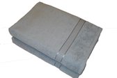 Badlaken 70x140 cm Uni Luxe Lichtgrijs - 3 stuks