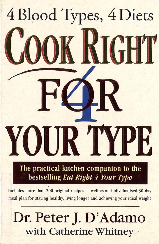 Cook Right 4 Your Type - cover