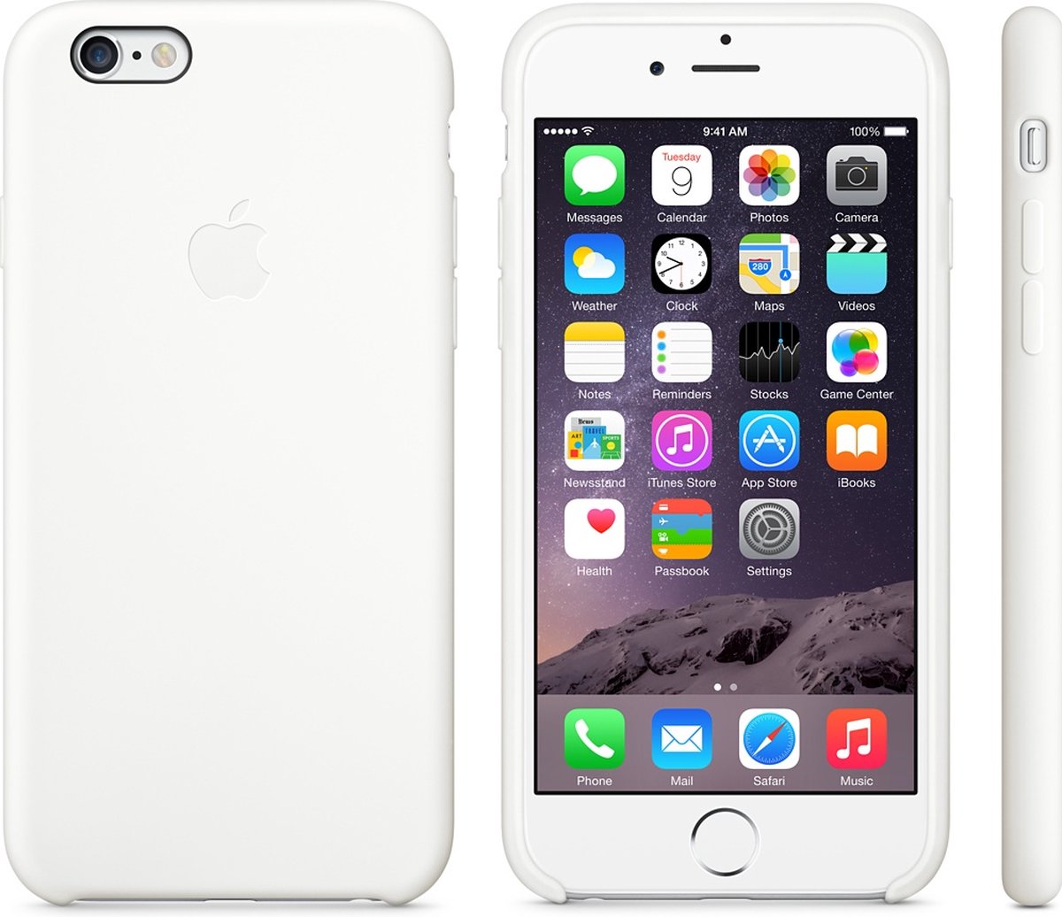 Apple - Siliconen Hoesje - iPhone 6/6S - White