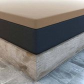 Topper Hoeslaken Jersey Taupe Waterbed/Boxspring - 200 x 220/230 cm