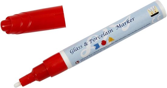 bol.com | Glas- & Porseleinstiften, lijndikte: 3 mm, 12 stuks, diverse