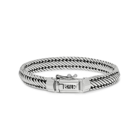 SILK Jewellery - Zilveren Armband - Weave - 743.20 - Maat 20