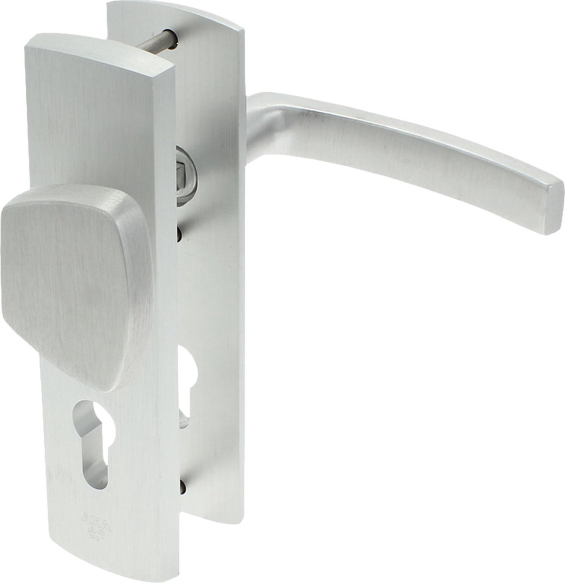 AXA Veiligheidsbeslag (Curve) Kortschild Aluminium geslepen: Knop-Kruk (model S/Blok) PC55 SKG***