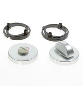 Hoppe Cilinderrozet, aluminium wc-rozet zilver 42kv/rw-sk/ol