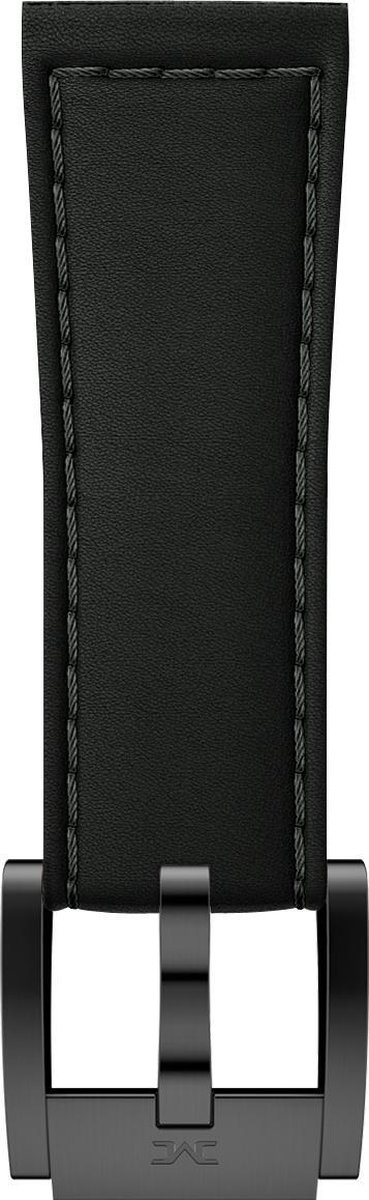 Marc Coblen - TW Steel Horlogeband Zwart Leer met Zwarte Gesp 22mm