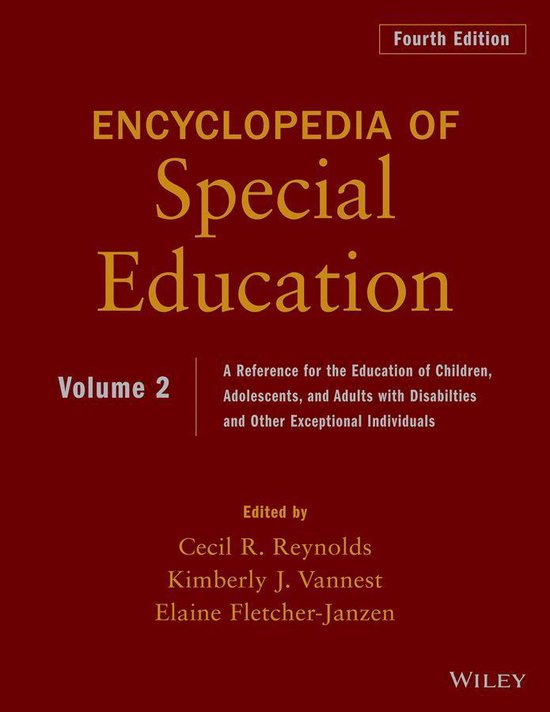 Encyclopedia of Special Education, Volume 2 - cover