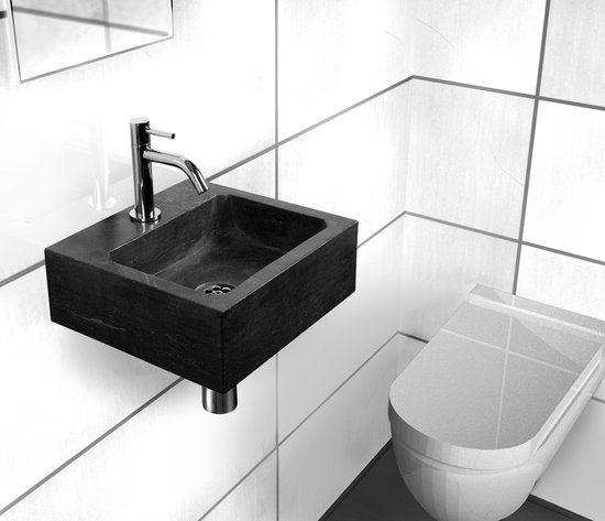 Saniscape Adele Fontein Toilet - Set - Fontein 32 x 29 cm inclusief chromen  kraan en... | bol.com