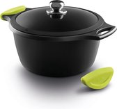 Fundix hoge braadpan 28 cm met glazen deksel