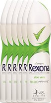 Bol.com Rexona Deodorant Fresh Aloe Vera 6 x 150 ml - Voordeelverpakking aanbieding