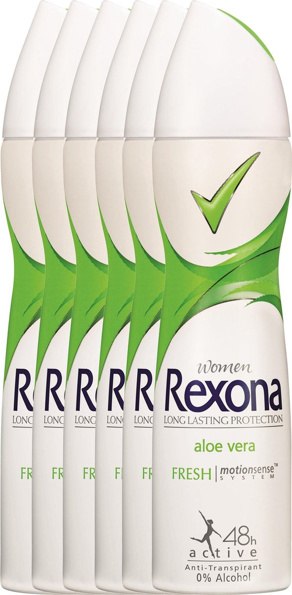 Goedkoopste Rexona Deodorant Fresh Aloe Vera 6 x 150 ml - Voordeelverpakking
