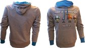 NINTENDO - SweatShirt Super Mario : Power to the Mushroom Grey (XL)