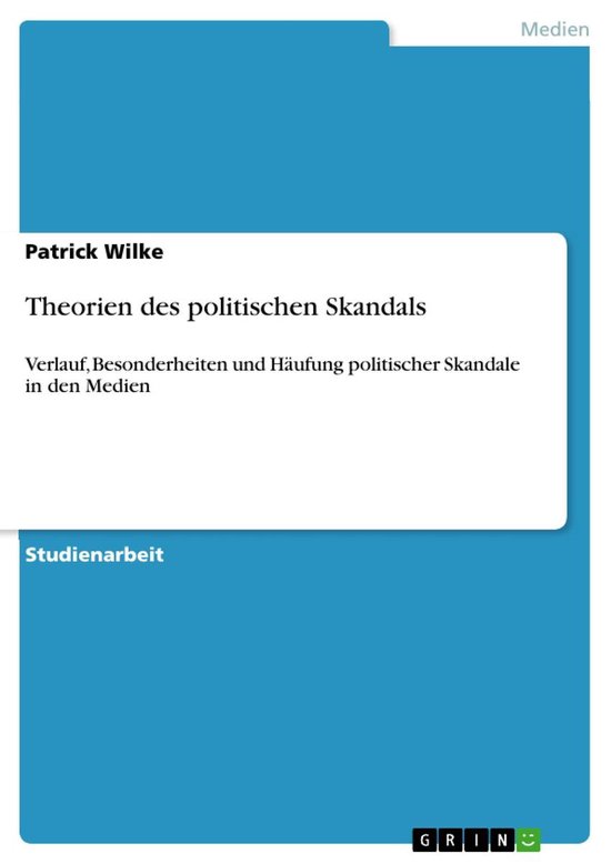 Theorien des politischen Skandals - cover