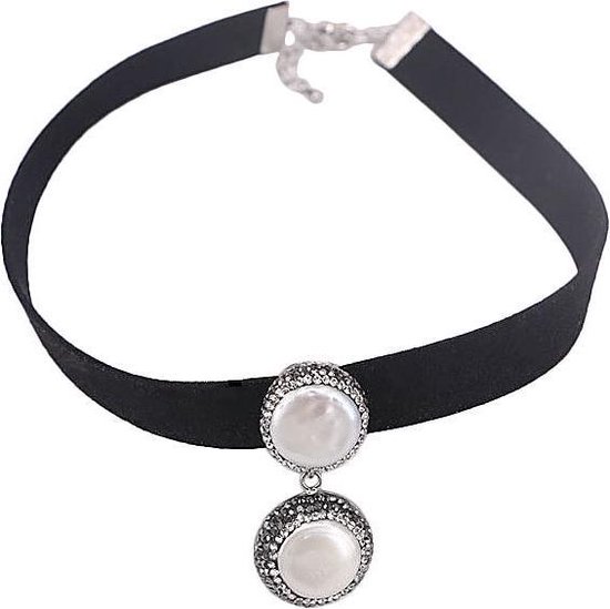 Zoetwater Parelketting - Choker - Sterling Zilver - Lazy Cat Sieraden