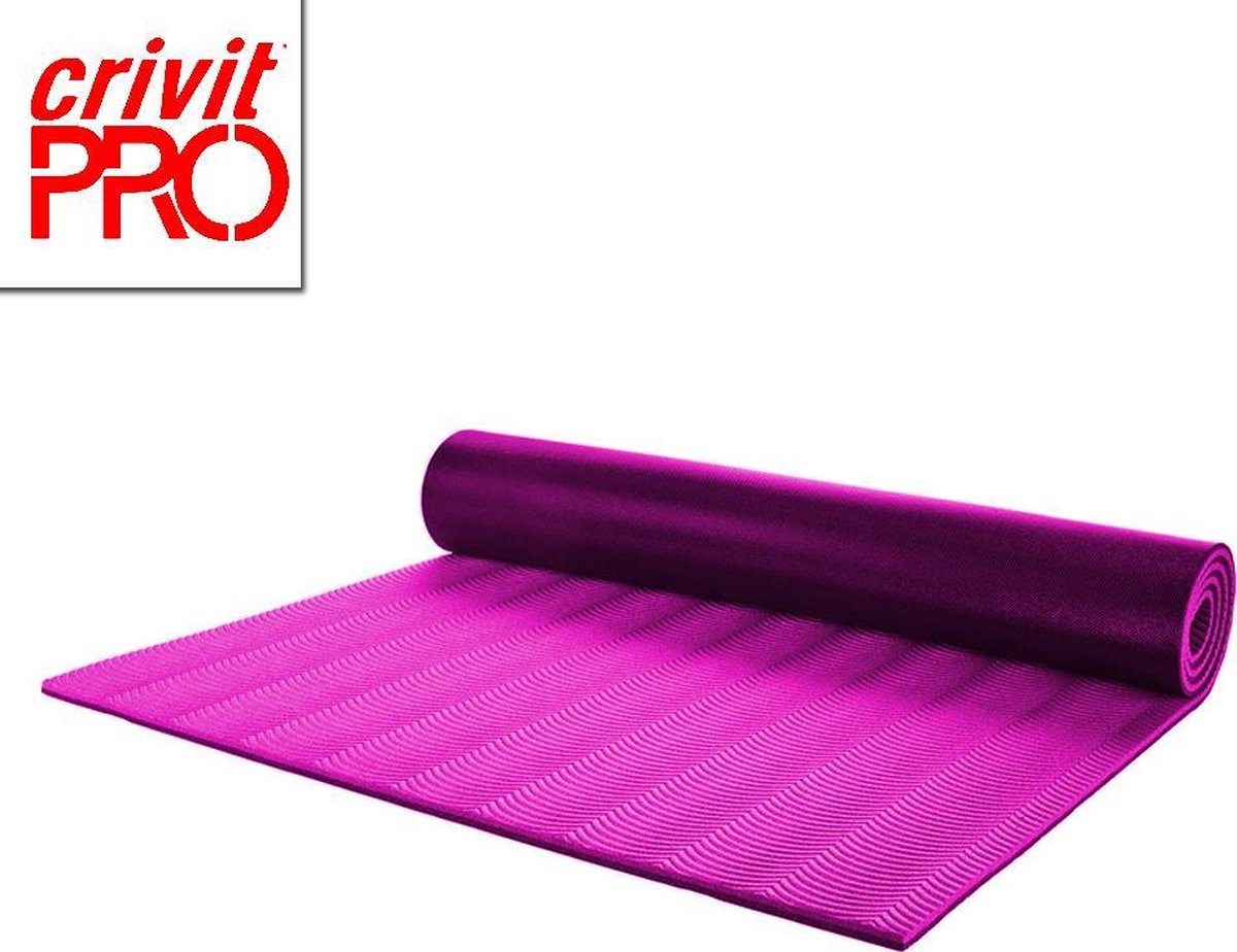 CRIVIT® Grote & Dikke Fitness / Yoga Mat - Inclusief Gratis  Voorbeeldoefeningen -... | bol