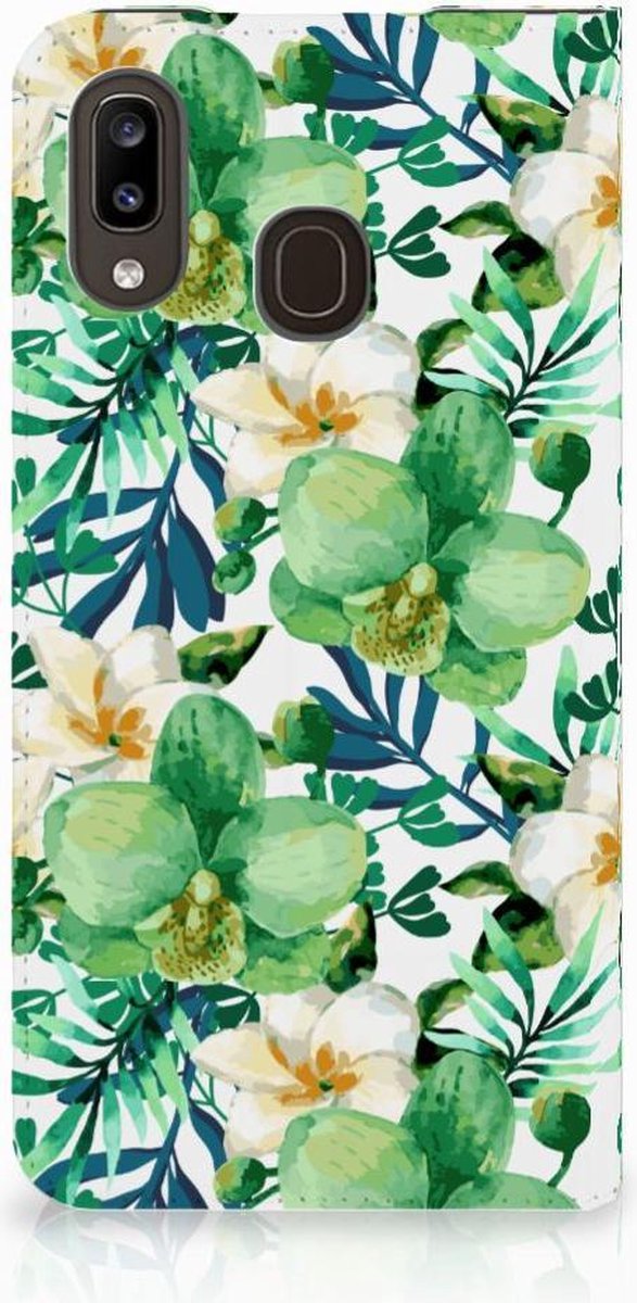 Samsung Galaxy A30 Smart Cover Orchidee Groen
