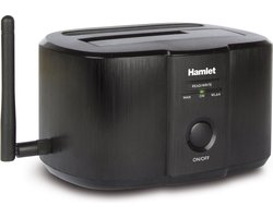 Hamlet HXDDWIFI behuizing voor opslagstations 2.5/3.5'' HDD-/SSD-behuizing Zwart
