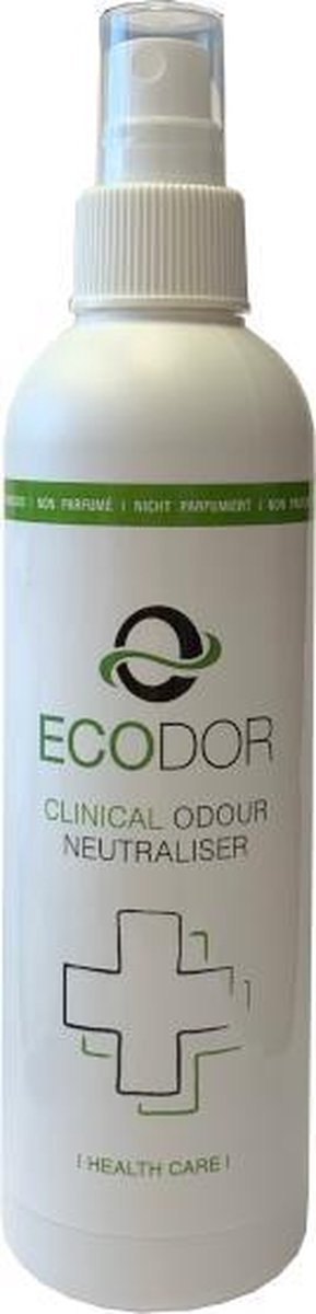 Ecodor EcoClinic - 250ml spray - de milieuvriendelijke oplossing voor nare geurtjes in de zorg - Vegan - Ecologisch - Niet geparfumeerd - Ecodor