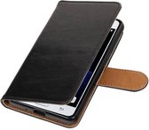 Zakelijke Book Case Telefoonhoesje Geschikt voor de Samsung Galaxy J3 Pro - Portemonnee Hoesje - Pasjeshouder Wallet Case - Zwart