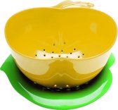 Zak! Designs Vergiet - Appelvorm - 16 cm - Geel/Groen