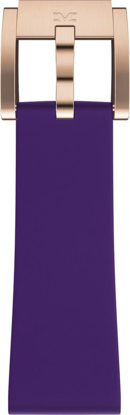 purple silicon strap / rose clasp