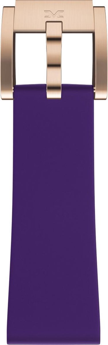 purple silicon strap - rose clasp