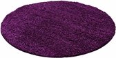Flycarpets Candy Shaggy Rond Vloerkleed - 200x200cm - Paars