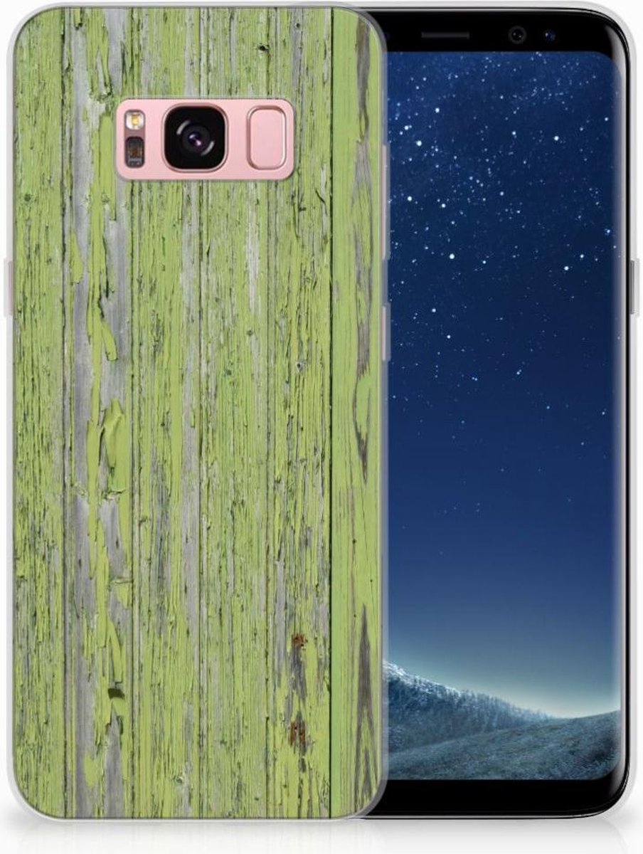 Samsung Galaxy S8 Bumper Hoesje Green Wood