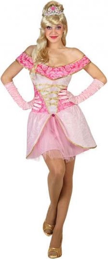 Voorlopige naam Ik geloof Beraadslagen Roze prinsessen jurk voor dames XS/S (34-36) | bol.com