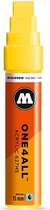 Molotow ONE4ALL 15mm Acryl Marker - Geel - Geschikt voor vele oppervlaktes zoals canvas, hout, steen, keramiek, plastic, glas, papier, leer...