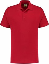 Premium poloshirt 100% katoen voor heren 2XL rood