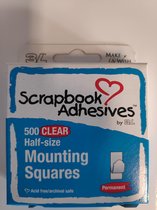 3L Mounting Squares Clear Half size