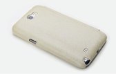 Rock Leather Side Flip Case Cream Samsung Galaxy Note II N7100