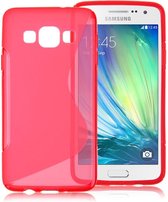 Comutter silicone hoesje Samsung Galaxy A7 roze