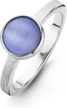 Casa Jewelry Ring Melody Blue 58 Cateye - Zilver
