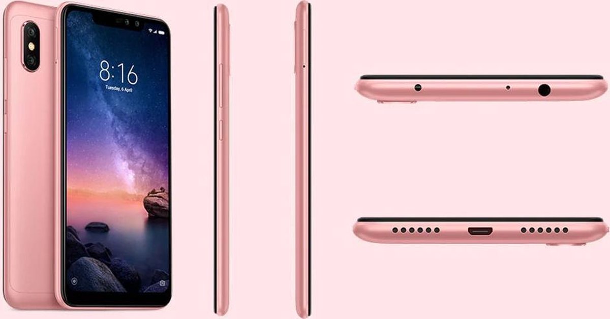 redmi note 6 pro 6gb rose gold